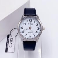 ราคา นาฬิกาผู้ชาย นาฬิกาข้อมือชาย สายหนัง OMQ แบรนด์แท้ กันน้ำ100 (18711296125)