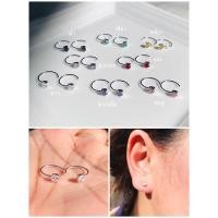 ราคา ต่างหูเงินแท้92 5 แบบห่วงพลอย (17698342020)