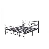 ราคา Global House TRUFFLE เตียงนอนเหล็ก รุ่น HILTON 02 ขนาด 6 ฟุต สีดำ รับประกันของเเท้ (20536982922)