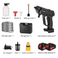 ราคา ส่งของจากไทย เครื่องฉีดน้ำแรงดันสูง รถที่ชาร์จได้ฉีดรถแรงดันสูงไร้สาย30บาร์เครื่องซักผ้าสเปรย์เครื่องซักผ้าใช้ในครัวเรือนสำหรับแบตเตอรี่ Makita 18V (18988796397)