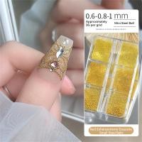 ราคา เครื่องประดับเล็บ1ชิ้นอุปกรณ์ตกแต่งเล็บโลหะขนาดเล็กลูกเหล็กโลหะที่ตกแต่งเล็บโลหะศิลปะขนาดเล็กและ6แผ่น (20738780911)