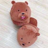 ราคา รองเท้าใส่ในบ้าน ลาย We Bare Bare Bear Girzzly พื้นนิ่มใส่สบายไม่เจ็บเท้ามีลายหมีขาว หมีน้ำตาล แพนด้า (20543525817)