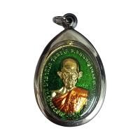 ราคา P539 เหรียญหลวงพ่อรวย จี้หลวงพ่อรวย หลวงพ่อรวย ปาสาทิโก วัดตะโก รุ่นชนะจน ลงยา สีเขียว กรอบสแตนเลสแท้ ขนาด 3 0X3 5 ซม (16234755438)