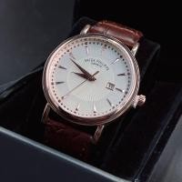 ราคา นาฬิกาผู้ชาย นาฬิกาข้อมือ ฟิลลิป นาฬิกาข้อมือ แบรนด์หรูหรา สายนาฬิกา หนัง ระบบควอตซ์ มี 3 แบบ หน้าปัด 43MM ฟังชั่น มัวันที่ พร้อมกล่องดำ (12610045855)