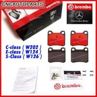ราคา BREMBO ผ้าเบรคหลัง BENZ C class W202 E class W124 S Class W126 เกรด CERAMIC TRW GDB911 OE 0004209820 ATE 1304604034 (10709007053)