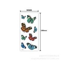 ราคา สติ๊กเกอร์รอยสัก สติ๊กเกอร์กันน้ำ ผีเสื้อลายจุด ดอกไม้ผีเสื้อยอดนิยม 3D Tattoo Tips (19293505778)