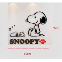 ราคา Snoopyสร้างสรรค์เด็กDIYสติ๊กเกอร์ตกแต่ง3Dสติ๊กเกอร์ติดผนัง (18251543033)