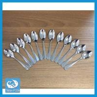 ราคา ส่งไวจากไทย ช้อนกาแฟ ช้อนชงกาแฟ ช้อนขนมหวาน ช้อนสแตนเลส Ridge ยาว 11 8ซม 12 ชิ้น Twin Fish 87 08 (117718)