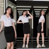 ราคา กระโปรงนักศึกษาทรงเอ มีกระเป๋า กระโปรงทรงเอ สวมใส่สบาย (20956471722)