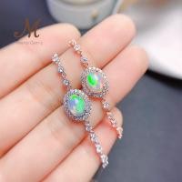 ราคา Meena Gems ข้อมือพลอยแท้โอปอล ตัวเรือนเงินแท้925 พลอยดิบไม่มีการปรับปรุง พลอยแท้เสริมดวง จัดส่งพร้อมกล่อง (20386065643)
