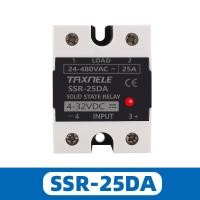 ราคา SSR 40DA SSR 25DA 10DA โซลิดสเตตรีเลย์ DC เป็น AC 4 32VDC อินพุต24 480VAC เอาท์พุทโซลิดสเตตรีเลย์อุตสาหกรรมเดี่ยวสีดำ SSR (16865851105)