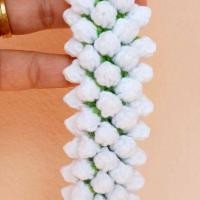 ราคา พวงมาลัยไหมพรม พร้อมส่ง พวงมาลัยเกล้าผมขนาด 7 (5857118215)