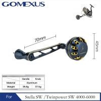 ราคา Gomexus พาวเวอร์ที่จับแกนหมุนพร้อมลูกบิดไทเทเนียม70มม ใช้กับ Shimano Stradic SW Saragosa SW Stella SW Twin Power SW Saltwater รอกม้วนตกปลา LMY (20961470065)