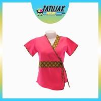 ราคา เสื้อนวดสปา ชุดสปา ชุดไทย เสื้อลายไทย เสื้อคอวี ลายไทยคาดเอว ผ้าโซล่อน (7370752456)