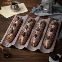 ราคา Chefmade พิมพ์ baguette baking pan พิมพ์บาเกต ถาดอบบาเกต ถาดอบนมปังฝรั่งเศส (20464652589)
