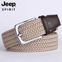 ราคา JEEP SPIRIT เข็มขัดถักผู้ชายเข็มขัดยางยืดไม่มีรูเข็มขัดผ้าแคนวาสสำหรับผู้ชายกางเกงยืดลำลองแบบธุรกิจเข็มขัดถัก (20716619506)