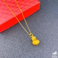 ราคา สร้อยคอเงินชุปทองพร้อมจี้ถุงทอง ทองคำแท้ 96 5 น้ำหนักทอง 1 กรัม มีใบรับประกันสินค้า ขายได้ จำนำได้ มีเก็บเงินปลายทาง (19852142187)