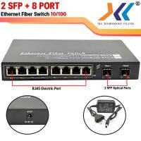 ราคา Optical Fiber Optic 6 พอร์ต sfp 2 port lan 4 port Fiber Switch SFP 2 Port LAN 4 Port LAN 8 PORT 10 100 SFP สวิตช์ (15207393926)