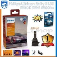 ราคา Philips หลอดไฟหน้ารถยนต์ Ultinon Rally 3550 LED 50W 4500lumens HB3 4 แถมฟรี Philips LED T10 แท้ 100 รับประกัน 1 ปี (20496001334)