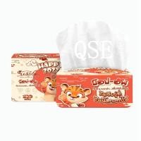 ราคา กระดาษทิชชู่ ขนาดพกพา 210แผ่น ทิชชู่พกพา กระดาษชำระ แบบห่อ นกฟามิงโก้คละสี 纸巾 (13192169763)