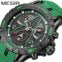 ราคา MEGIR นาฬิกาโครโนมิเตอร์กันน้ำเรืองแสงตอนกลางคืนนาฬิกาสำหรับผู้ชายนาฬิกากีฬาอเนกประสงค์ (20591424056)