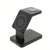 ราคา แท่นชาร์จไร้สายแบบแม่เหล็ก3 in 1สำหรับ iPhone 15 14 13 Pro Apple Watch 1 8 airpods 3 macsafe ชาร์จเร็วแท่นวาง (21171248569)