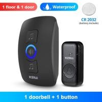 ราคา KERUI M525กลางแจ้งไร้สาย Doorbell กันน้ำสมาร์ทโฮมประตู Chime Kit ไฟแฟลช LED Security Alarm Welcome House Melodies (21170766024)