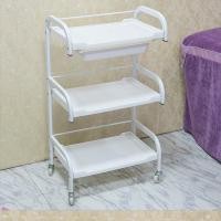 ราคา พร้อมส่ง ชั้นวางอุปกรณ์เอนกประสงค์ ชั้นวางของสีขาว มีล้อ (10570696189)