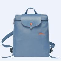 ราคา 100 Authentic longchamp le pliage club backpacks 70th anniversary edition embroidery nylon women bags Foldable school bag L1699619564 Fog blue freeshipping COD (16094949052)