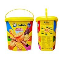 ราคา julies biscuit assorties 530g จูลี่ส์ บิสกิตรวมรส แบบถัง 6ชนิด 530กรัม ของขวัญปีใหม่ (16635746230)