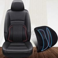 ราคา เบาะนั่งในรถยนต์เบาะรองเอวสำหรับเก้าอี้สำนักงานนวดหลังเอวแผ่นตาข่ายสีดำเบาะรองเอวด้านหลังสำหรับคนขับรถ (14349381312)
