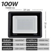 ราคา LEDสปอตไลท์ Spotlight LED 100W 150W 200W ไฟสว่าง 220V IP66 แสงขาว โลมา (21200761030)