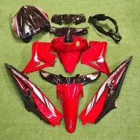 ราคา ชุดสี wave 110 i ใหม่ สี ดำ แดงแก้ว 15ชิ้น แถมน็อตพอส (17608142776)