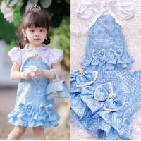 ราคา พร้อมส่ง ชุดไทยสีฟ้า ชุดไทยสีชมพู ชุดไทยเด็กสีฟ้า ชุดไทยเด็กสีชมพู เสื้อคลุมเดรสระบายแต่งโบว์ เดรสไทยเด็ก ชุดไทยเด็กผู้หญิง ชุดไทยเด็กผู้หญิงน่ารัก ชุดไทยประยุกต์เด็ก ชุดไทยสีฟ้า (20974910677)