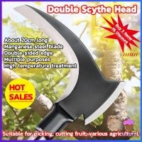 ราคา First Chioce หัวเคียว 2in1 เคียว ใบมีดสแตนเลส ฟาร์มตัดฟืนตัดหญ้า มีดตัดข้าวสาลี Hardware tool (19337757411)