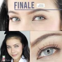 ราคา คอนแทคเลนส์ สายฝอ รุ่น Finale Adele สีเทา ตาล เขียว Gray Grown Green มีค่าสายตา 0 00 6 50 (16839290655)