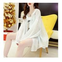 ราคา เสื้อคลุมผ้าชีฟอง เสื้อคุลมชายหาด เสื้อคลุมแฟชั่นลายลูกไม้ ป้องกันยูวี ใส่คลุมไปทะเลปังเว่อร์ (17439406966)