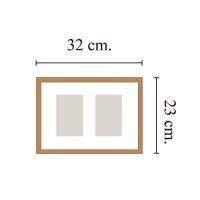 ราคา new กรอบรูปไม้สัก ไม้โอ๊ค Grid Frame หลายรูปใน 1 กรอบ by SKILLED (21050718122)