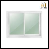 ราคา ส่งฟรี หน้าต่างบานเลื่อนกระจกสำเร็จรูป ขนาด 100x120 ซม สีขาว หน้าต่างกระจก หน้าต่างบานเลื่อน (11693044718)