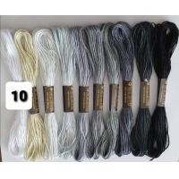 ราคา ไหมปัก ด้ายปัก ด้ายปักงาน ไล่เฉดสี สีสวยคุณภาพดี สีไม่ตก 10สี ชุด มีให้เลือก 10 เซต (13385967969)