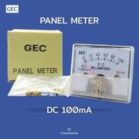 ราคา มิเตอร์วัดไฟ Panel Meter Dc 100mA พร้อมน๊อต แหวน GEC DC Panel meter (16184448370)