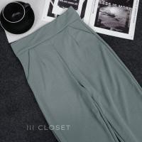 ราคา กางเกงขายาว lll Freesize lll PW503 เอวสูง ทรงขากระบอกเล็ก มีกระเป๋า 2ข้าง มีขอบเอว เรียบ ตีเกร็ดหน้า เนื้อผ้าวูลเวฟ (19432260600)