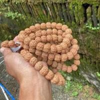 ราคา Rudraksha 108ขนาดเล็กสร้อยคอสายรัดข้อมือแบบร้อยรุทรักษะแบบอินโดนีเซียห่วงแขวนลูกปัดประคำเล่นหลายรอบ (20779687071)