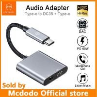 ราคา Mcdodo 60วัตต์ PD USB C ถึง3 5มิลลิเมตรประเภท C หูฟังอะแดปเตอร์เสียงดิจิตอล DAC Hi Res Aux เคเบิ้ลสำหรับ Pro Samsung S10หมายเหตุ10หัวเว่ย P40826 (20192813786)