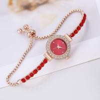ราคา นาฬิกาควอตซ์ของผู้หญิงฝังเพชรหลากสีสายรัดเพชรเม็ดกลมนาฬิกาผู้หญิงปรับนาฬิกากําไลได้ฟรี (19687081656)