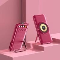 ราคา พาวเวอร์แบงค์30000mah Magnetic แบตสำรอง ไอโฟน พกพา ไร้สาย MagCharge สินค้ามาพร้อมขาตั้ง ของแท้ 100 ใช้ได้กับทุกรุ่นทุกยี Powerbank wireless Quick Charge (21189359044)