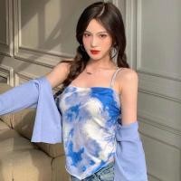 ราคา เสื้อแฟชั่นเกาะอกผูกหลังลายๆสุดแซ่บ เสื้อสายเดี่ยวหรูหราผูกโบว์หลังน่ารัก เสื้อเกาะอกสายเดี่ยวผ้าฝ้าย ราคาโปรโมชั่น (15696383810)