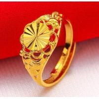 ราคา แหวนไม่ลอก แหวนหุ้มทอง ไม่ลอก ไม่ดำ แหวนทอง 2สลึง แหวน ลายดอกไม้ แหวนทองปลอม เครื่องประดับ ทองเหมือนแท้ (16123045887)