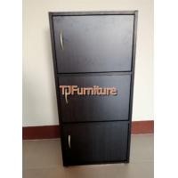 ราคา TJ 3 ช่องประตูบานเปิด ชั้นวางของ 3 ช่องมีประตู ชั้นไม้อเนกประสงค์ (20713403730)