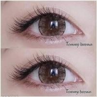 ราคา เกล็ดหิมะ คอนแทคเลนส์ รุ่น Tommy ยี่ห้อ Pitchylens สีเทา ตาล มีค่าสายตา (16220346751)